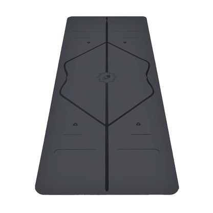 Liforme Original Yoga Mat – Free Yoga Bag Included - Patented Alignment System, Warrior-like Grip, Non-slip, Eco-friendly, sweat-resistant, long, wide, 4.2mm thick mat for comfort