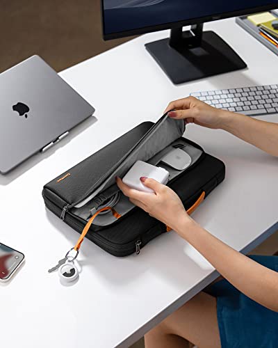 tomtoc 360 Protective Laptop Sleeve for 15-inch New MacBook Air 2025-2023 M4/A3241, M3/A3114, M2/A2941, 15'' Surface Laptop, Dell XPS 15 Plus, 15 MacBook Pro A1990 A1707, Water-resistant Carrying Case