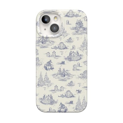 Casely iPhone 15 Plus Case | Fit Check | Neutral Checkerboard Checkered Classic Case | Compatible with MagSafe