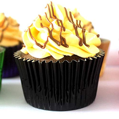 Eoonfirst Black Foil Cupcake Case Liners New Year Baking Muffin Paper Cups 198 Pcs