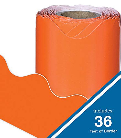 Orange Scalloped Borders