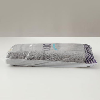 DEXI Ultra Soft Bath Mat 40 x 60 cm, Non-Slip Absorbent Microfiber Mats, Machine Washable Quick Dry Rugs, Bathroom Accessories Decor, Grey