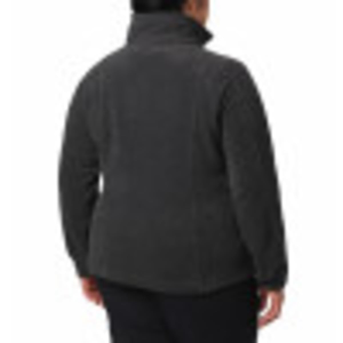Columbia Womens Benton Springs Full Zip Fleece Jacket, Charcoal Heather, Large