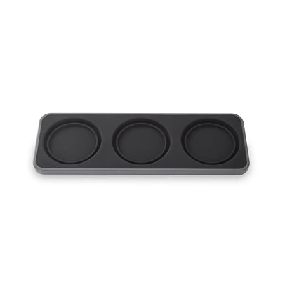 FinaMill Slate Trio Stackable Tray – Spice Rack for 3 FinaMill Pods, Durable Kitchen Organizer for Spice Grinder, BPA-Free, Easy to Clean, Keeps Spices Neat and Accessible, Home and Kitchen Gift Ideas