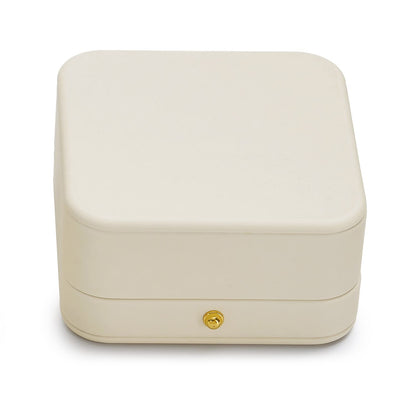 Oirlv Gorgeous Bracelet Gift Box Leather Bangle Box for Jewelry Gift White Velvet Interior Bangle Bracelet Storage(White)