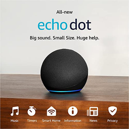 Amazon Echo Dot (newest model), Vibrant sounding Alexa speaker, Great for bedrooms, dining rooms and offices, Deep Sea Blue