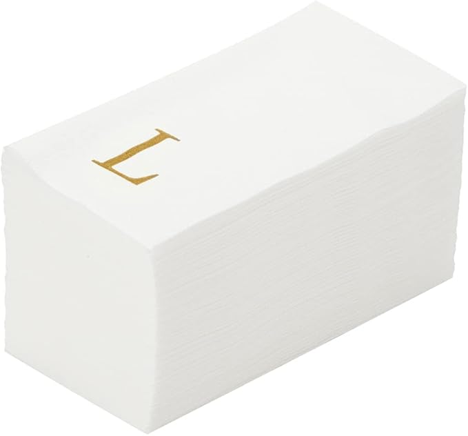 Luxenap 15.8 X 7.9 Inch Linen-Feel Guest Towels, 2000 Lettered Hand Towels