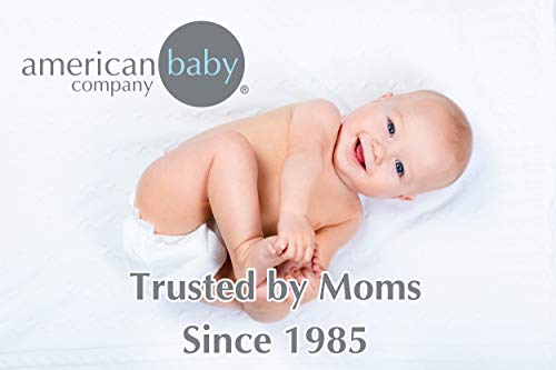 American Baby Company 100% Natural Cotton Fitted Pack and Play Sheet 39" x 27" - Soft & Breathable Pack N Play Sheet for Playpen, Playard & Mini Crib Mattress, Navy Whale, for Boys & Girls