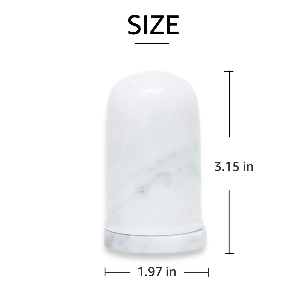 JIMEI Marble Toothpick Holder with Lid, Toothpick Dispenser Jar Box, marble salt and pepper shakers, Toothpicks Container Case Cute Toothpick Organizer for Home, Kitchen, Restaurant