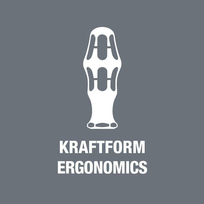Wera Kraftform Kompakt 60 Ratchet screwdriver & Bit Set, 17pc, 05051040001