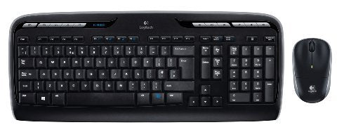 Logitech MK330 Wireless Keyboard and Mouse Combo, AZERTY French Layout - Black