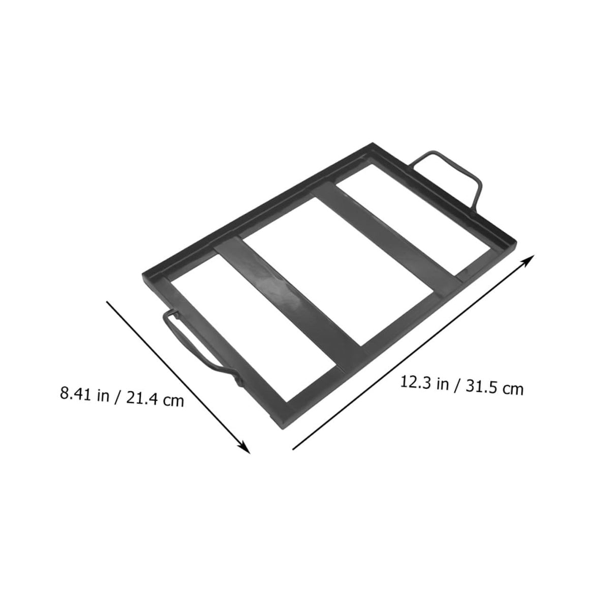Healifty Enamel Salt Plate Rack Barbecue Roasting Tool Lightweight Kitchen Accessory for Salt Block Grilling and BBQ Trays