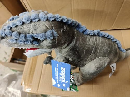 Zappi Co Plush Children's Stuffed Soft Cuddly Plush Toy-Part of Safari Animals Collection, Perfect for Kids (31cm Depth)(T-Rex Dinosaur)