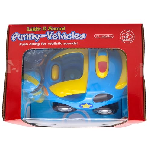 Pup Go First Remote Control Car for Toddler 18 Months+, 2 Interchangeable Dolls with Siren & Lights, Baby RC Police Racing Toy for 2 3 Year Old Boys Girls Kids, Perfect Xmas Presents (Sapphire Blue)