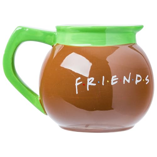 Silver Buffalo Friends Central Perk Coffee Pot Ceramic 3D Sculpted Mug, 20 Ounces
