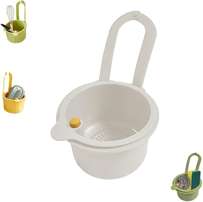 Kitchen Sink Strainer Basket, Hanging Corner Food Scrap Catcher, Sink Basket