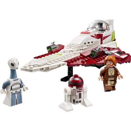 LEGO Star Wars Obi-Wan Kenobi’s Jedi Starfighter, Buildable Toy for 7 Plus Year Old Boys & Girls, with Taun We Minifigure, Droid Figure and Lightsaber, Attack of the Clones Set, Gift Idea 75333