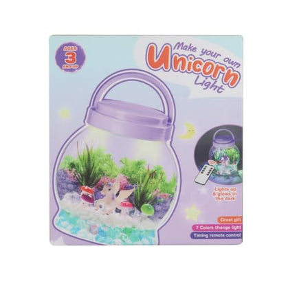 SLDALES DIY Unicorn Night Light,Terrarium Kit with Plant Garden Toys for 3 4 5 6 7 8+ Years Old Kids,Unicorn Gifts for Girls