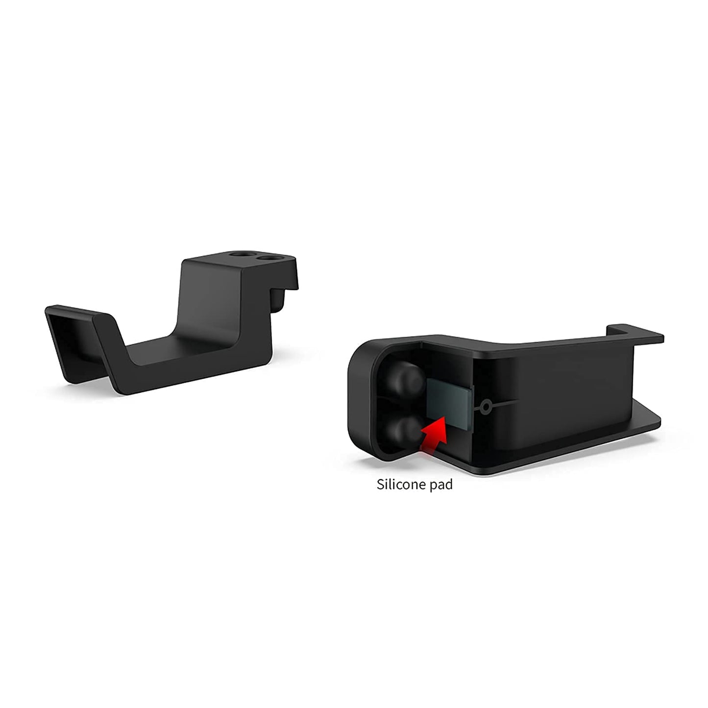 ECHZOVE Headphone Stand for Xbox Series X | Space-Saving Headset Holder/Mount with Non-Slip Clips | Series X Console Design Matching Accessory (Black)
