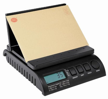 ABCON POSTSHIP Digital 40kg 88lb 22x18cm Platform Letter Postal Postage Parcel Shipping Weighing Scales with Auto Hold & Auto Off - 0-5kg/5g 5-40kg/10g Black - WORLDS MOST ADVANCED SCALE - NEW VERSION