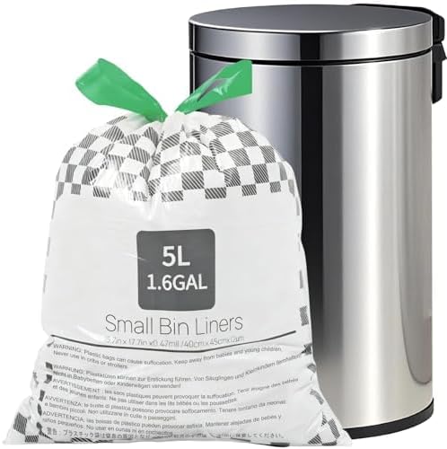 XUXRUS Small 1.6 Gallon Trash Bags