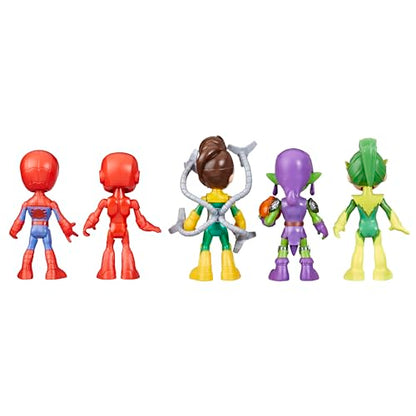 Spidey and his Amazing Friends Marvel, Friends & Foes Pack, 5 Action Figures, 4-Inch, Preschool Super Hero Toys for Kids Ages 3 and Up (Amazon Exclusive)