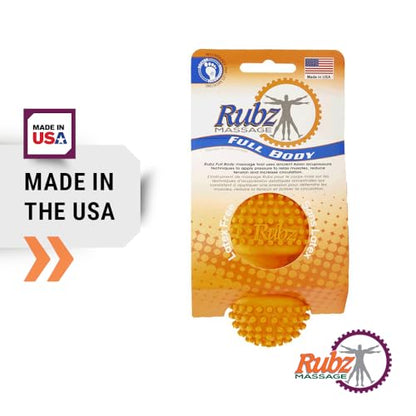 Due North Foot Rubz Hand & Back Massage Ball - Relieve Pain from Plantar Fasciitis, Tight Muscles & Sore Feet - Massage Tool