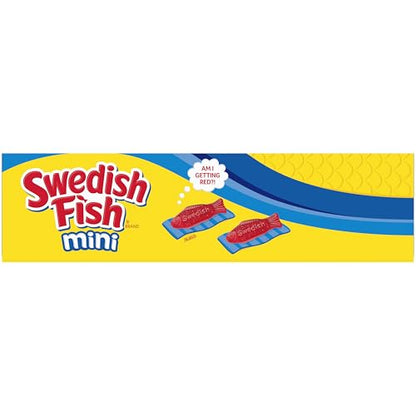 SWEDISH FISH Mini Soft & Chewy Candy, Bulk Candy, 24 - 2 oz Bags