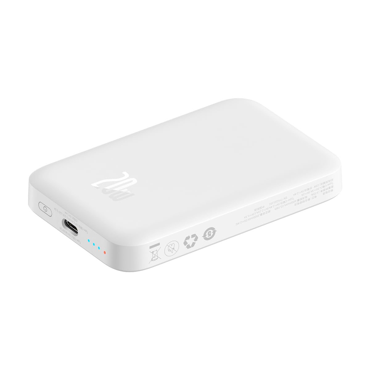 Baseus Magsafe Portable Charger for iPhone, 10,000mAh 15W Magnetic Power Bank, Qi2 Certified Fast Charging Wireless Battery Pack, 22.5W USB-A & 20W USB-C for iPhone 17/16/15/14/13/12, 2025 Version