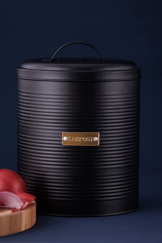Typhoon Otto Black Compost Caddy 2.5 Litre