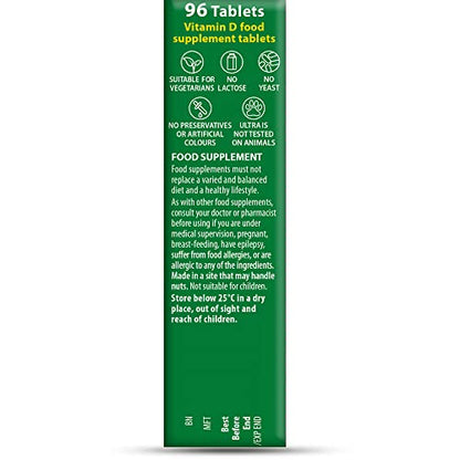 Vitamin D Tablets 2000IU, Vitabiotics Ultra-96 Count 1-Pack