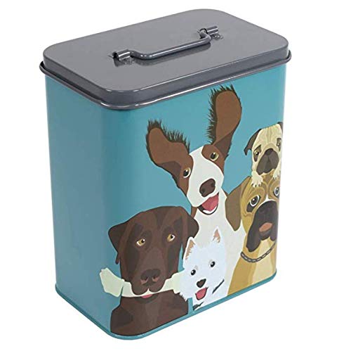 Burgon & Ball Creaturewares The Rabble Dog GCR/CAT Tin Pet Food Storage, 16.5 cm x 11 cm x 20 cm Size