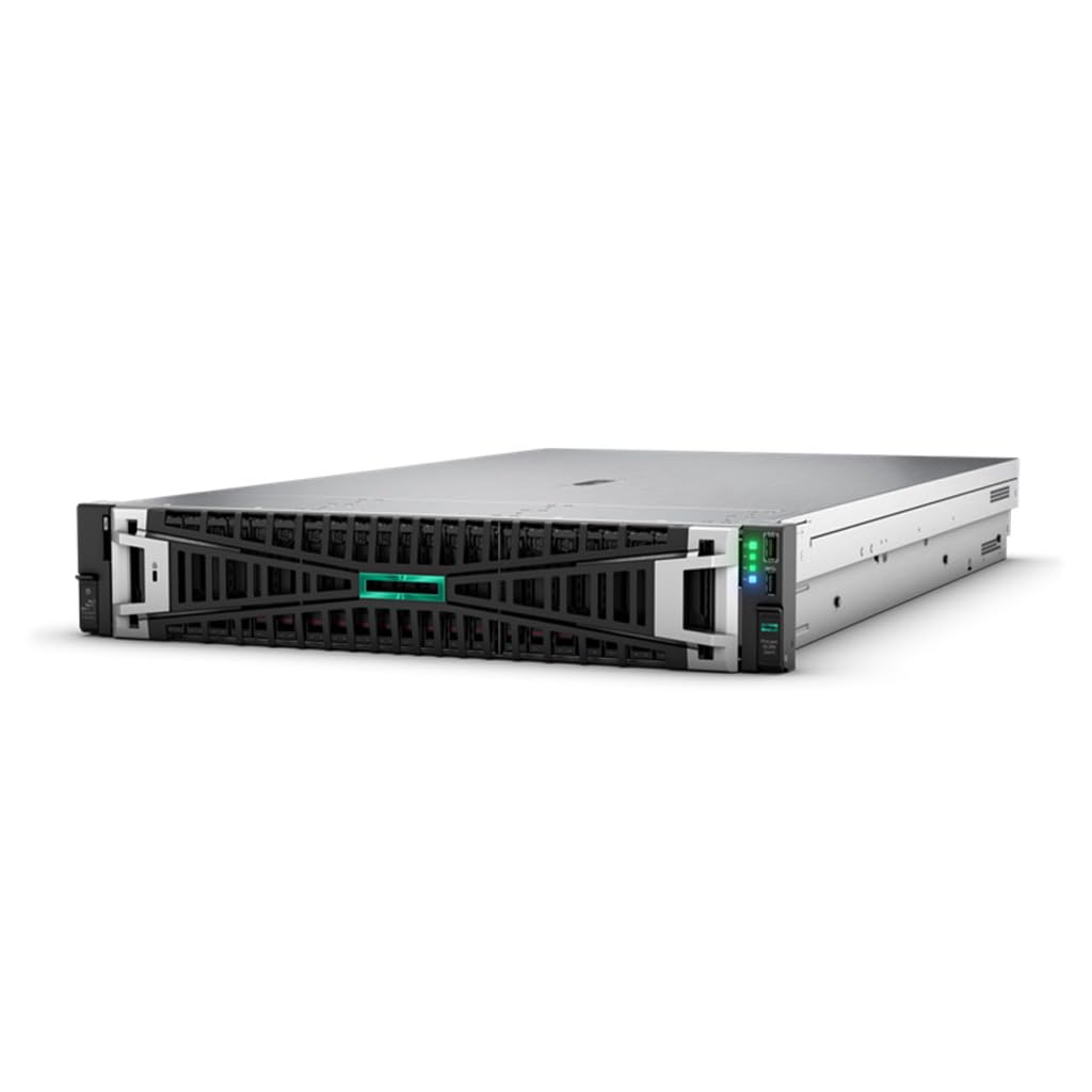 HPE ProLiant DL380 Gen11 2U Rack Server Bundle with Dual Xeon 4410y 12-Core 2GHz, 256GB DDR5 Memory, 7.68TB Enterprise SAS 12Gb/s SSD, RAID, Dual Power, iLO, Rail Kit and Windows Server 2022 Standard