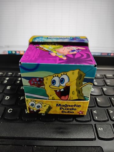 SHASHIBO SpongeBob Shape Shifting Box - Award-Winning Age 8+, Patented Magnetic Puzzle Cube w/ 36 Rare Earth Magnets - Fidget Cube Transforms Into Over 70 Shapes (Spongebob Squarepants-Beach Buddies)