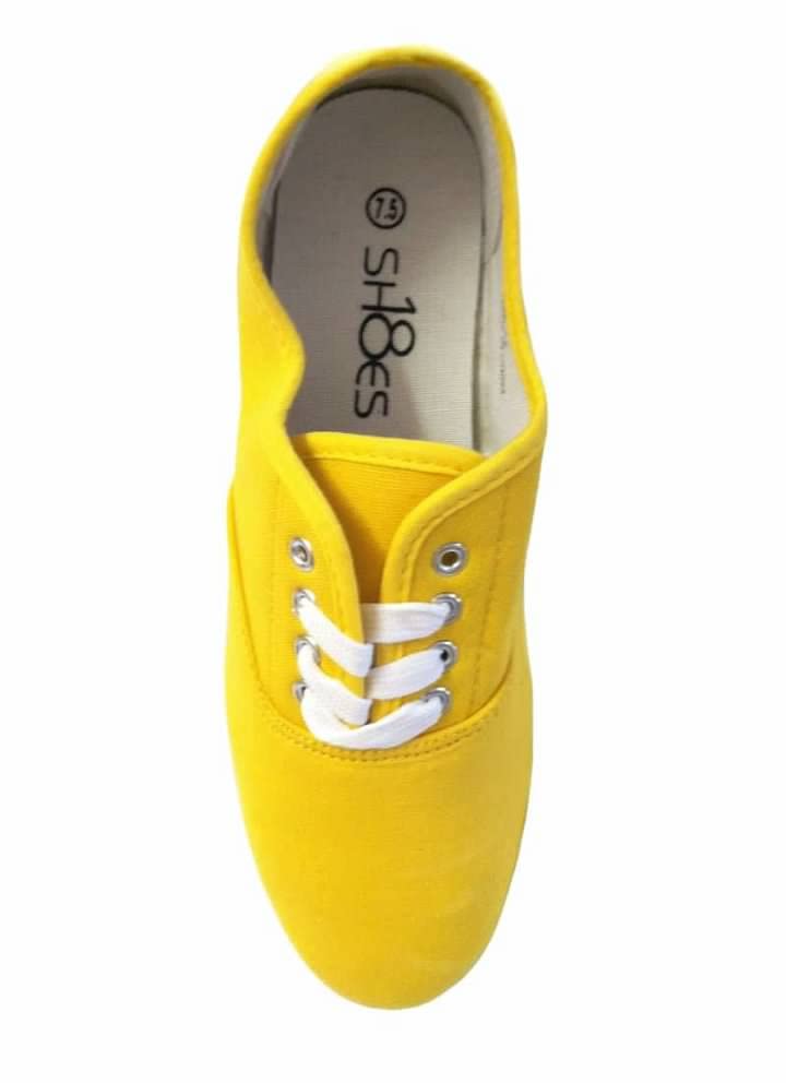 Shoes 18 Womens Canvas Shoes Lace up Sneakers 18 Colors Available 324 Yellow 11