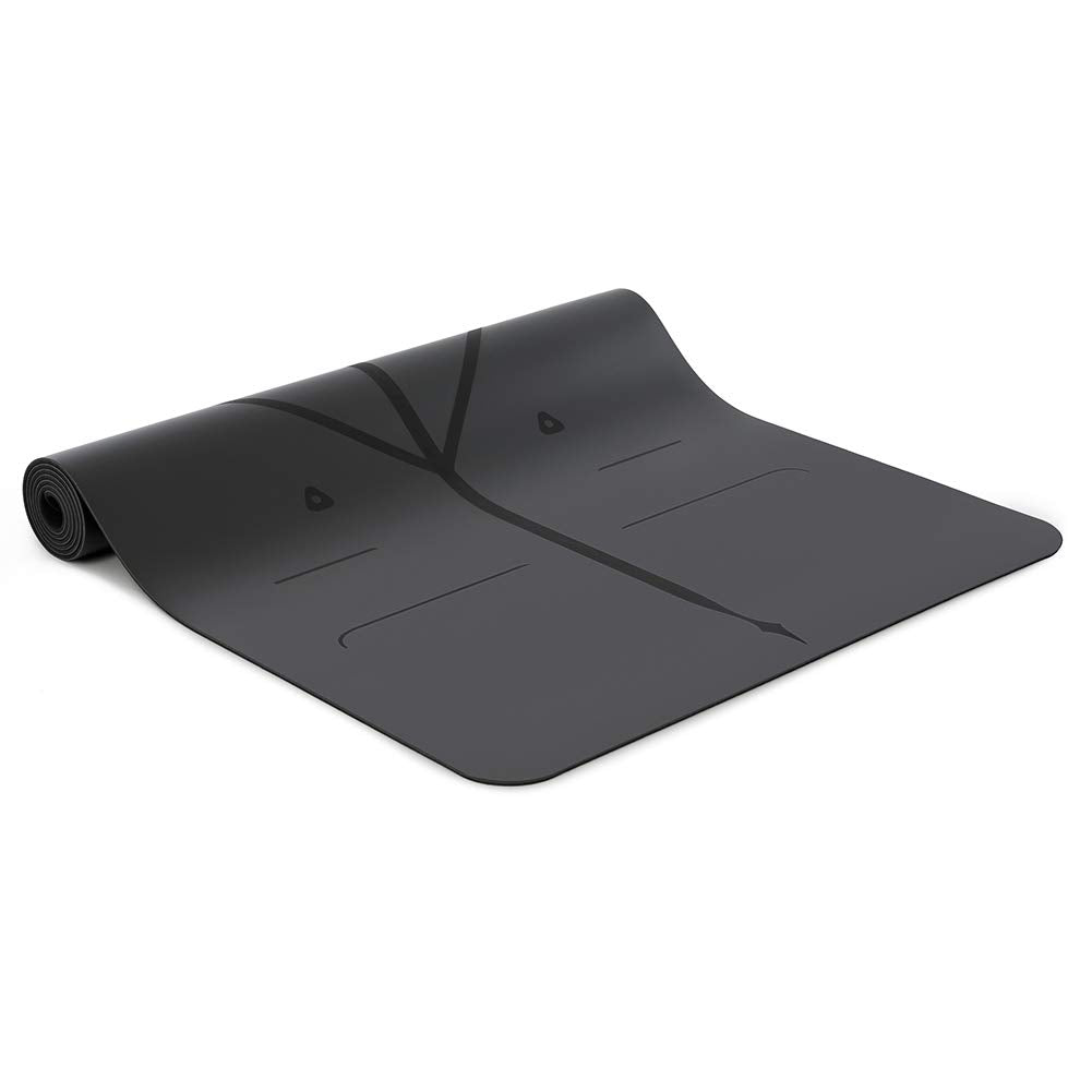 Liforme Travel Yoga mat – Patented Alignment System, Warrior-Like Grip, Non-Slip, Eco-Friendly, Ultra-Lightweight and Sweat Resistant, Made with Natural Rubber