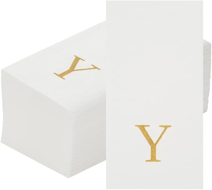 Luxenap 15.8 X 7.9 Inch Linen-Feel Guest Towels, 2000 Lettered Hand Towels