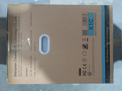 Creality K1C 3D Printer (2024 New Version) - Fast 600mm/s Printing Speed, AI Camera,Direct Extruder, Tri-metal Nozzle, Carbon Fiber Filament Support, Auto Leveling - Prints at High 300°C Temperature