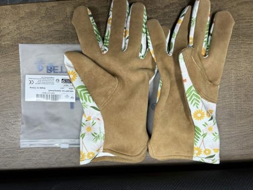 HANDLANDY 2 Pairs Kids Gardening Gloves for Age 2-13, Foam Rubber Coated Childrens Garden Yard Work Outdoor Playing Gloves for Little Girls Boys (Size 3, Age 4-5)