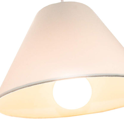 Traditional 12" Cream Cotton Coolie Lampshade Suitable for Table Lamp or Pendant by Happy Homewares