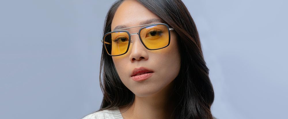 GUNNAR - Stark Industries Edition Blue Light Sunglasses - Blocks 65% Blue Light - Amber Tint