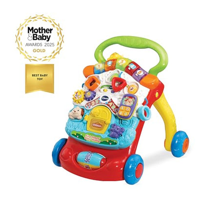 VTech First Steps Baby Walker | Push Along Walker Baby Toy with Shapes, Sounds, Music, Phrases, Pretend Play and More | Suitable for Babies from 6 Months, 1, 2 & 3 Year Olds, Boys & Girls