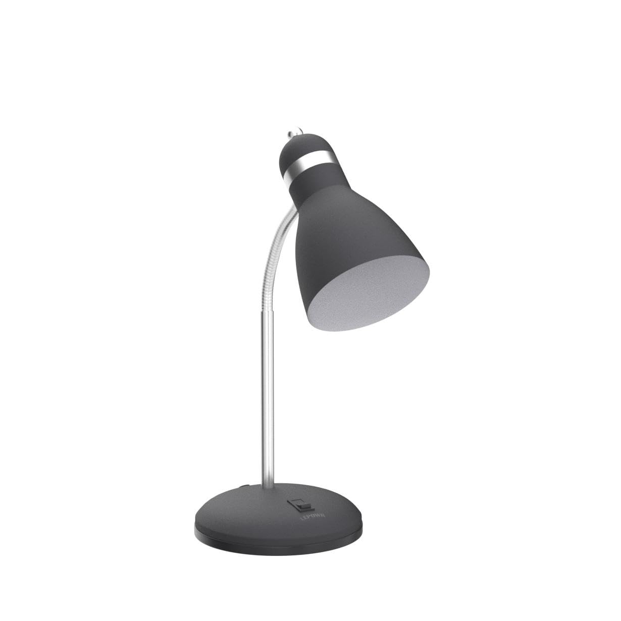 LEPOWER Metal Desk Lamp, Eye-Caring Table Lamp, Study Lamps with Flexible Goose Neck for Bedroom, Home Office (Matte Black)