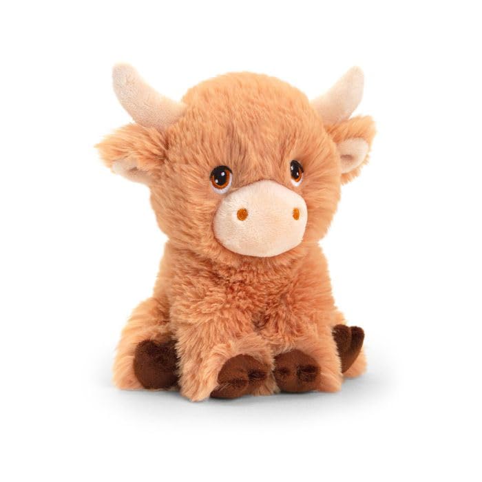 Deluxe Paws Plush Cuddly Soft Eco Toys 100% Recycled (Shaggy Highland Cow)