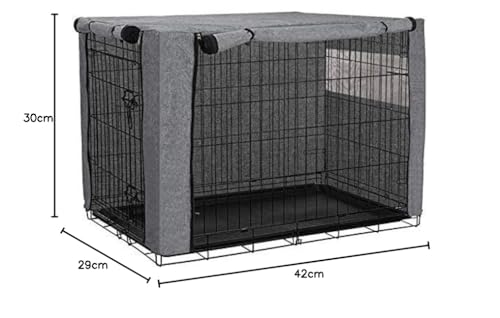 Chengsan Durable Windproof Dog Crate Cover for Metal Crate Indoor Outdoor Protection