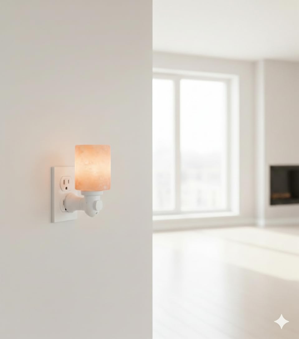 NatureBoost Himalayan Pink Salt Night Lights (Cylinder, 1)