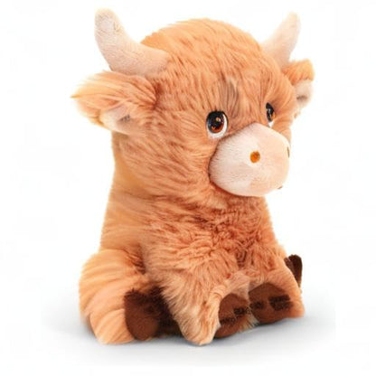 Deluxe Paws Plush Cuddly Soft Eco Toys 100% Recycled (Shaggy Highland Cow)