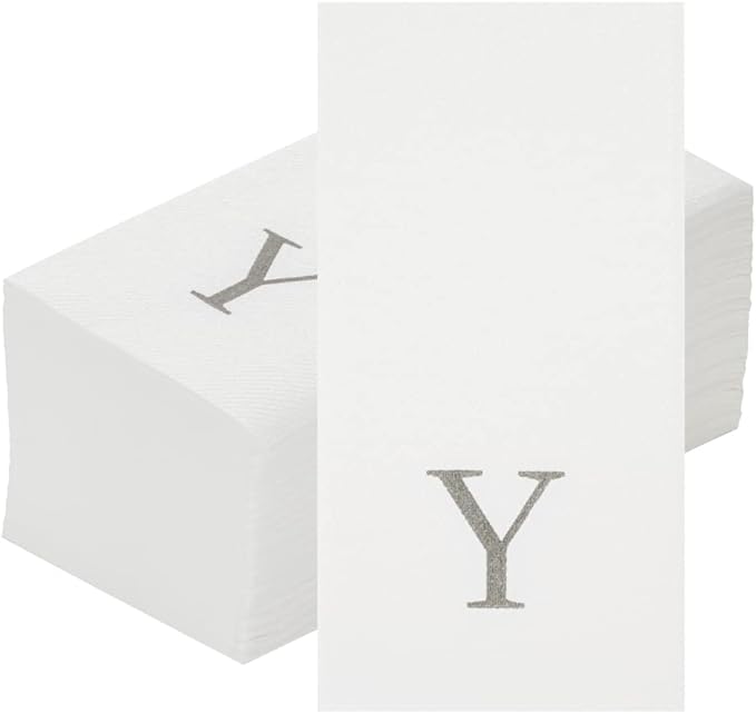Luxenap 15.8 X 7.9 Inch Linen-Feel Guest Towels, 2000 Lettered Hand Towels
