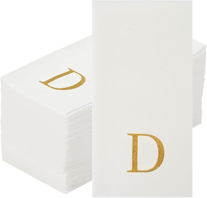 Luxenap 15.8 X 7.9 Inch Linen-Feel Guest Towels, 2000 Lettered Hand Towels