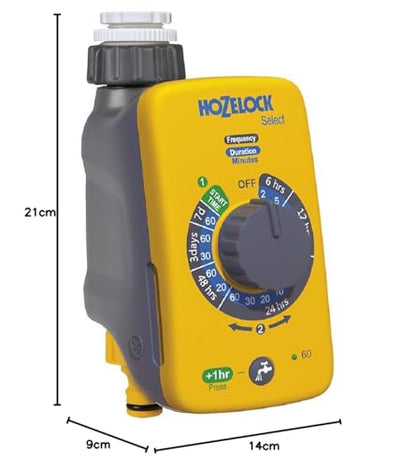 HOZELOCK - Watering Timer Sensor Controller : Automatic and Easy Watering With Its Light Sensor, Daily Watering At Sunrise And/or Sunset, Manual Watering Function [2212 0000]